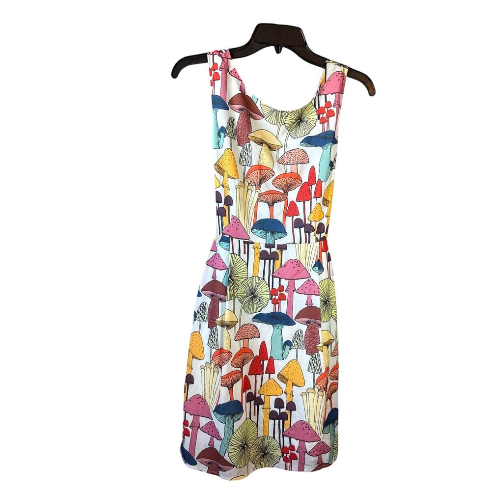 L.A. Soul Small Dress Adorable Mushroom Pattern Nature Crunchy Granola Whimsical